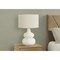 Monarch Specialties Lighting, 25 in.H, Table Lamp, Ivory / Cream Shade, Cream Ceramic, Contemporary I 9608 - alternate 5